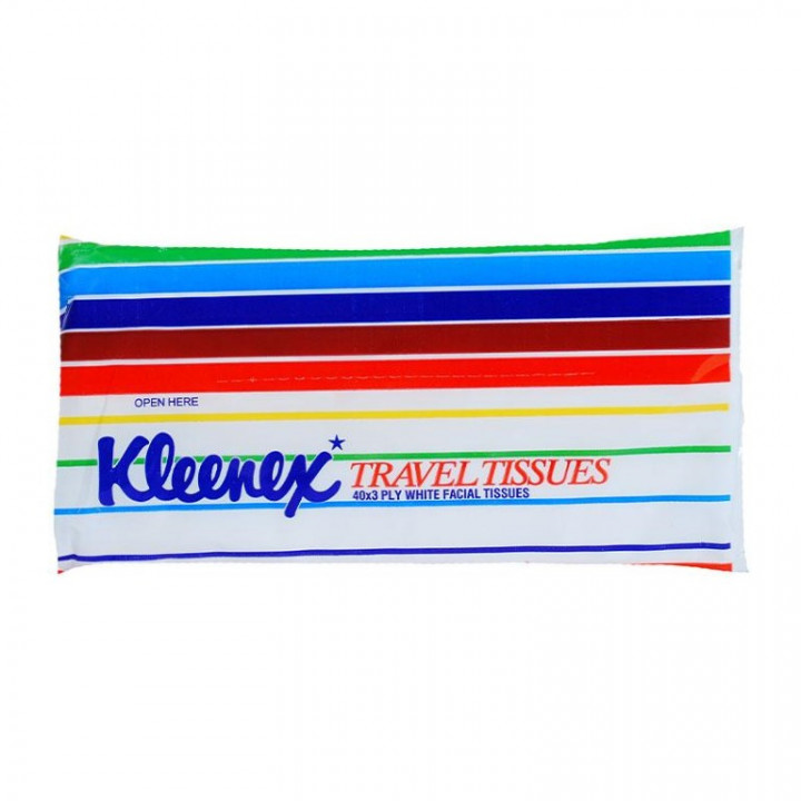 Kleenex White Facial Travel Tissues 40Pcs
