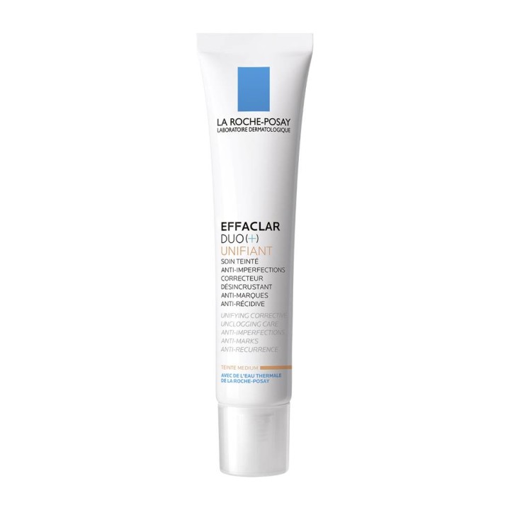 La Roche Posay Effaclar Duo(+) Unifiant Unifying Corrective Unclogging Care Anti-Imperfections & Anti-Recurrence For Oily Acne-Prone Skin Medium Shade 40ml