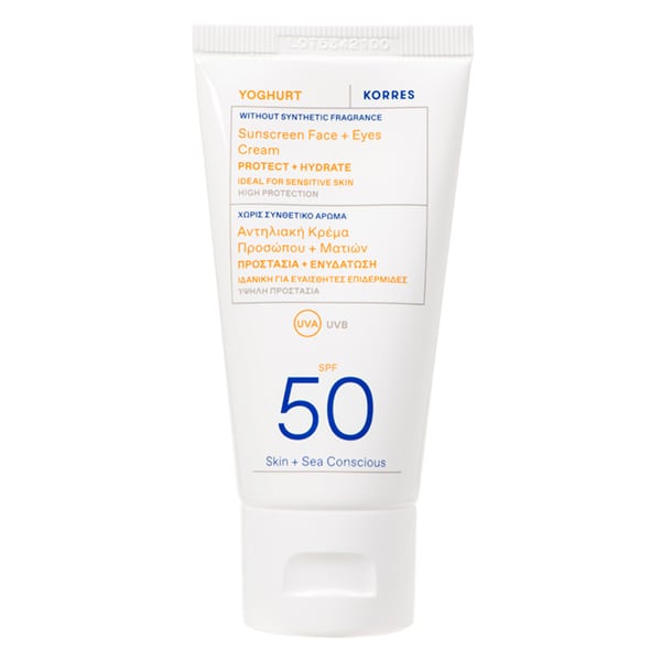 Korres Yoghurt Sunscreen Face+Eyes Cream Care Spf50 50Ml