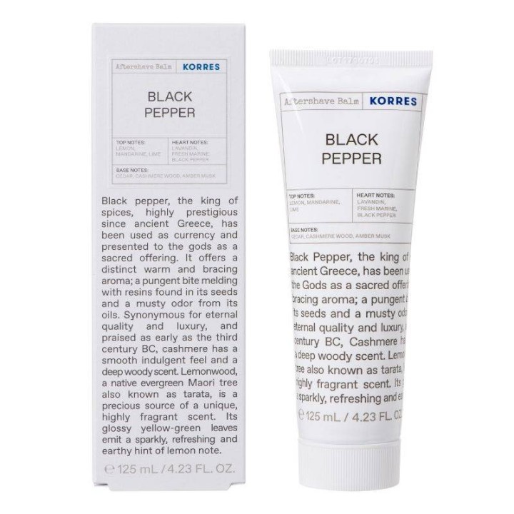 Korres Aftershave Balm Black Pepper 125Ml