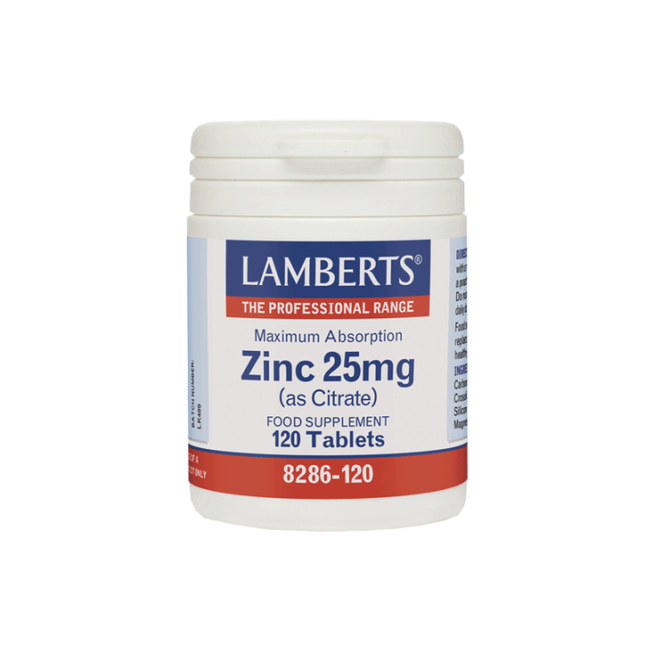 Lamberts Zinc 25Mg Citrate. Maximum Absorption Antioxidant 120Tablets