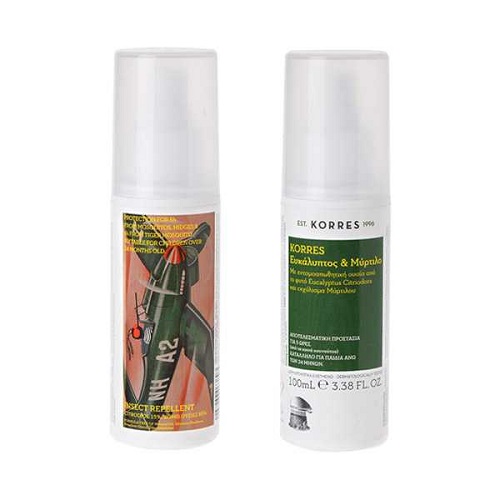 Korres Natural Insect Repellent Eucalyptus Βilberry 100Ml
