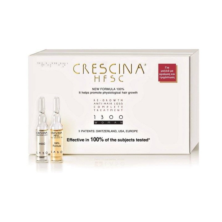 Labo Crescina Hfsc 100% Woman 1300 Helps Promote Physiological Hair Growth 20 Ampules