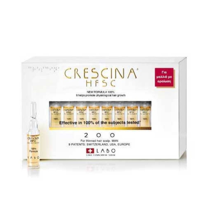 Labo Crescina Hfsc 100% Woman 200 Helps Promote Physiological Hair Growth 20 Ampules