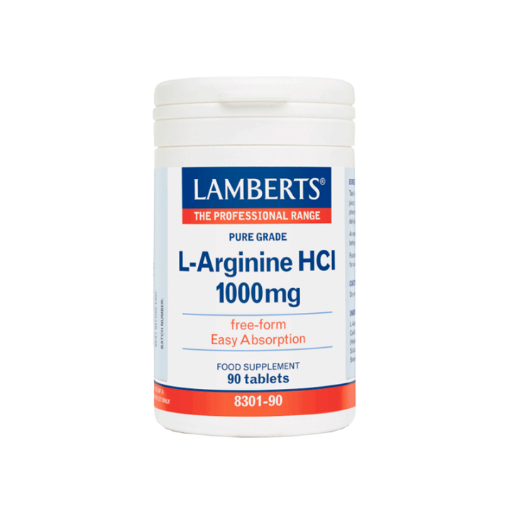 Lamberts L-Arginine Hci 1000Mg For Easy Absorption 90Tablets