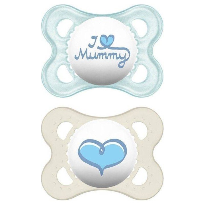 Mam Orthodontic Soother Mummy/Daddy 0-6M x2