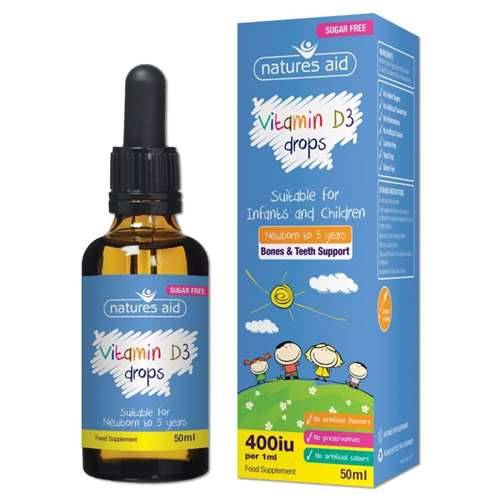 Natures Aid Vitamin D3 Drops For Infants And Children 50ml