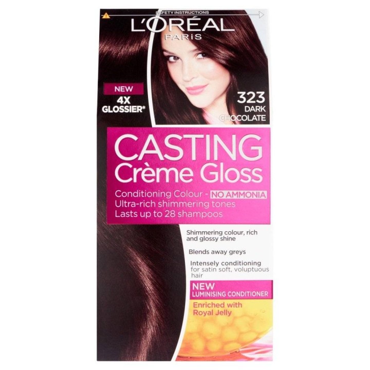 Loreal Casting Creme Gloss Hair Color 323 Chocolate Negro 48Ml