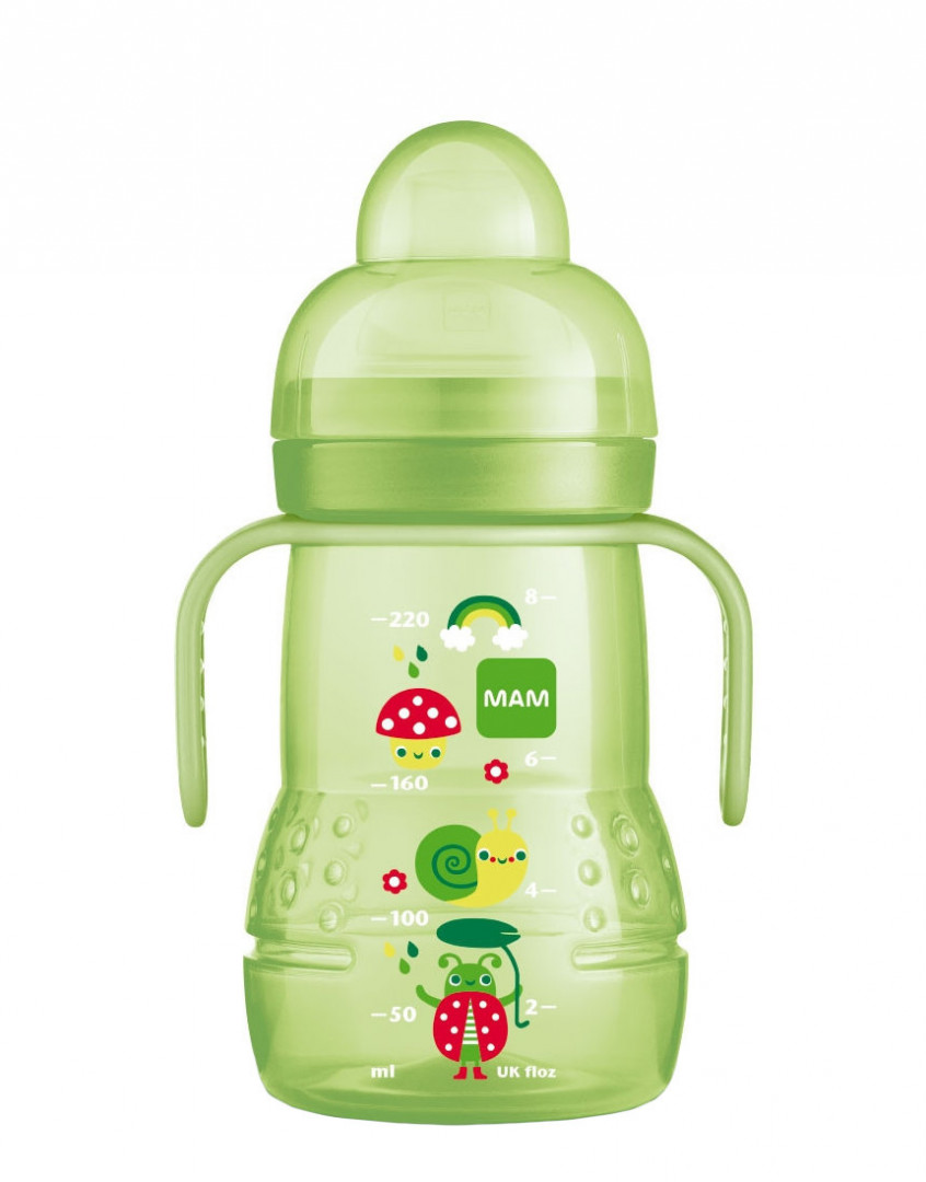 Mam Trainer Green Bottle 4+ Months - 220Ml