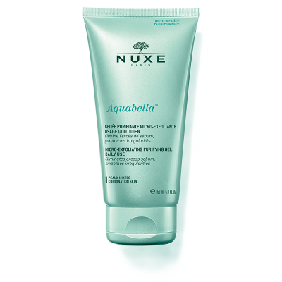 Nuxe Aquabella Micro- Exfoliating Purifying Gel . Daily Facial Cleanser For Combination Skin 150ml