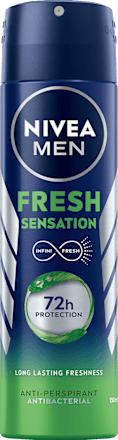 Nivea Men Body Deodorante Spray Uomo Fresh Sensation, 150 Ml