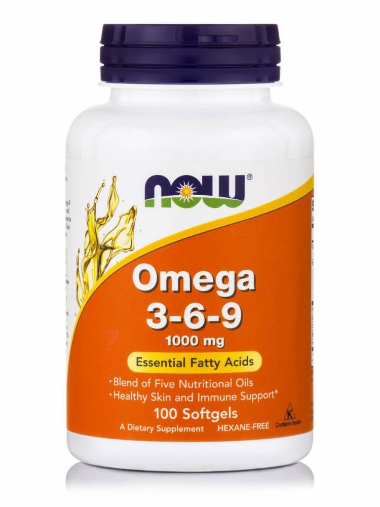 Now Omega 3-6-9 1000Mg 100Softgels