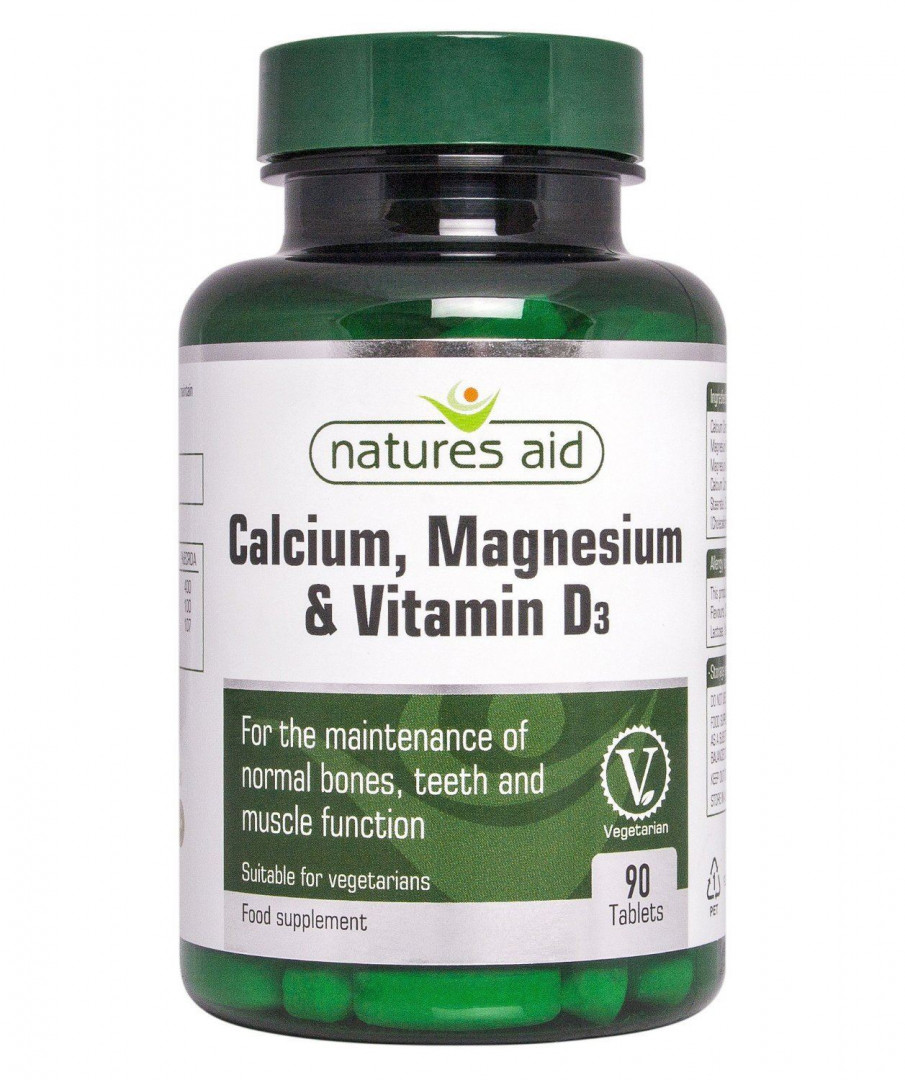Natures Aid Calcium Magnesium & Vitamin D3 90 Tablets