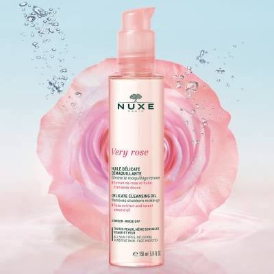 Nuxe Very Rose Delicate Cleansing Oil. For Face & Eyes 150ml