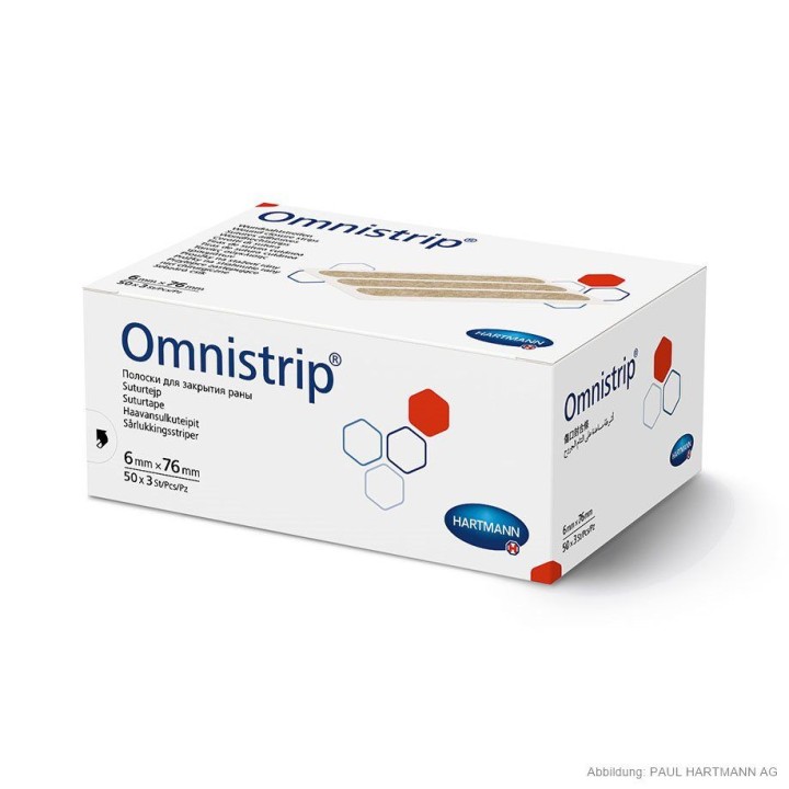 Omnistrip Wound Closure Strips Sterile, 6 X 76 Mm (50 X 3 Pcs.)