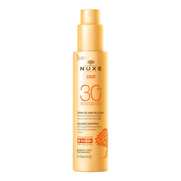 Nuxe Delicious Sun Spray High Protection Spf30 Sun Care Sunscreen Lotion For Face & Body 150Ml