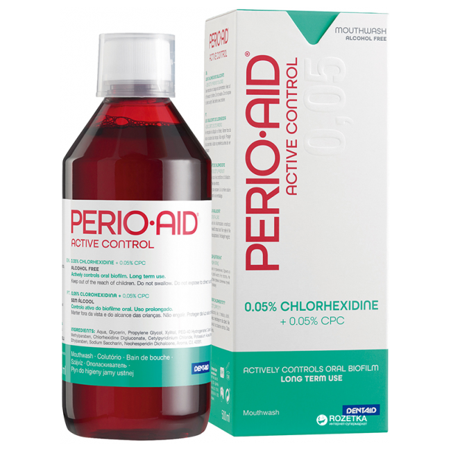 Perio Aid 005% Clorohexidina Mouthwash 500ml