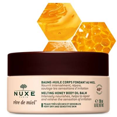 Nuxe Reve De Miel Body Oil Balm For Dry Very Dry Sensitive Skin 200ml