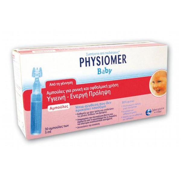 Physiomer Unidoses Cleans Safely & Natural Nose And Eyelids 30 Ampules