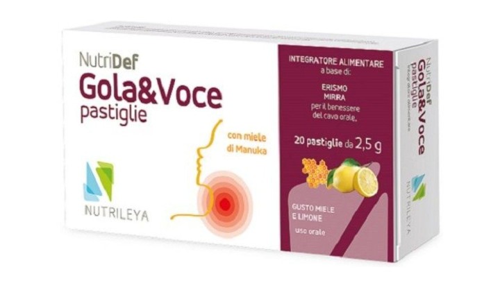 NutriDef Throat&Voice Losenges Sugar Free Honey-Lemon&Eucalyptus,20x