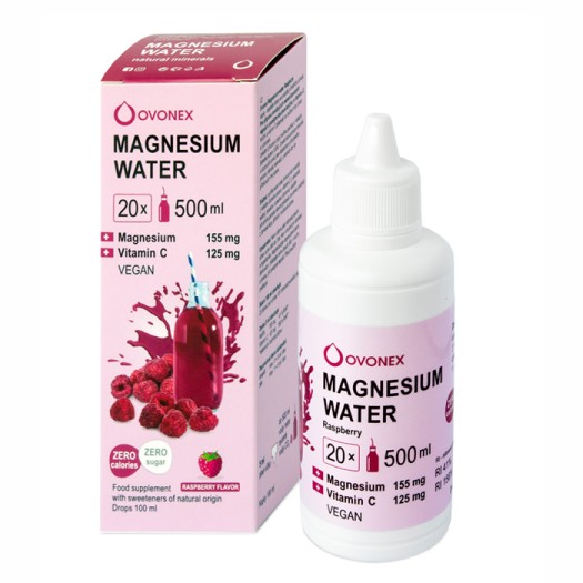 Ovonex Magnesium Water Raspberry Vitamin C And Magnesium Drops 100Ml