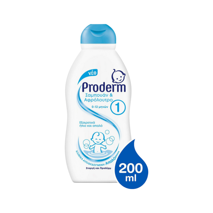 Proderm Shampoo & Shower 0-12 200ml