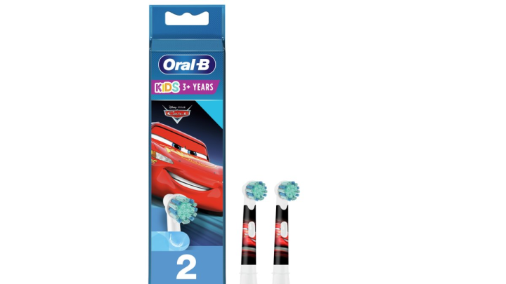 Oral-B Disney Cars Kids 3+ Years Extra Soft Replacements Heads 2 Pieces