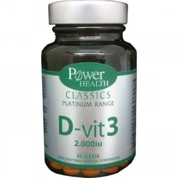 Power Of Nature Platinum Range Vitamin D3 2.000Iu Classics 60 Tablets