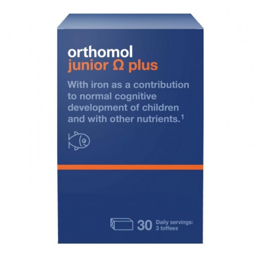 Orthomol Junior Omega 3 Plus Gummies, 30