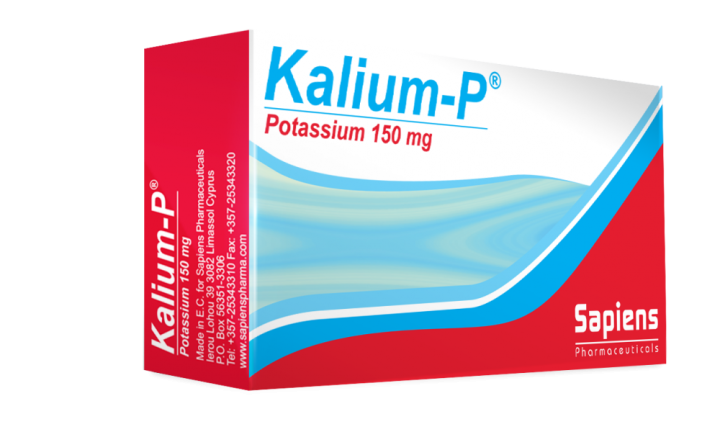 Sapiens Kalium-P Potassium 150Mg 30 Tablets