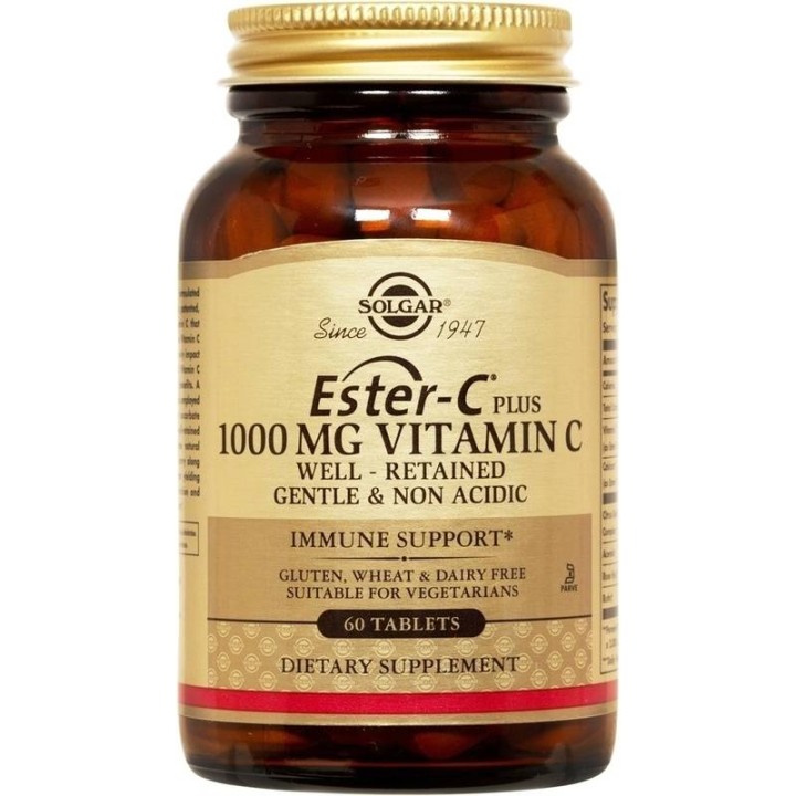 Solgar Ester-C 1000Mg Vitamin C Highly Absorbable For The Support Of Immune System 60 Tablets