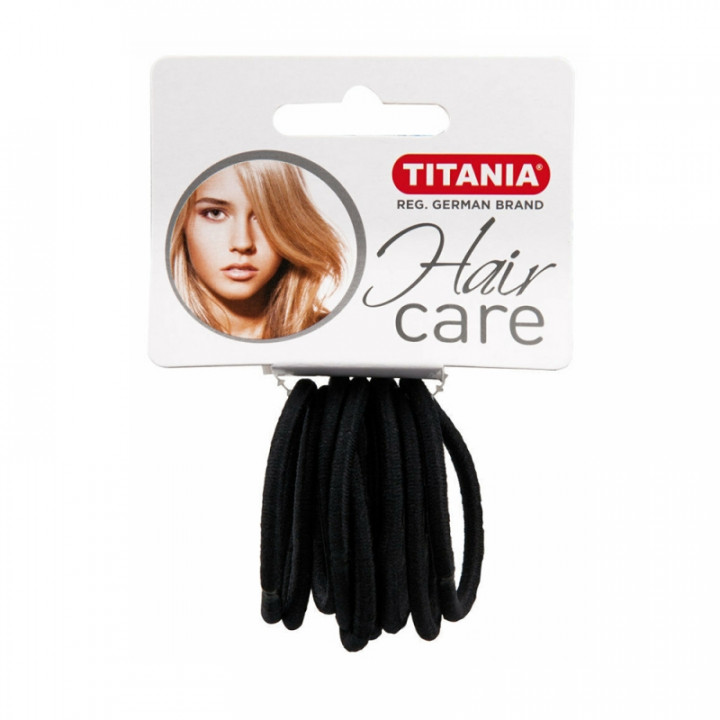Titania Elastics Black Bands 4Mm 9Pcs