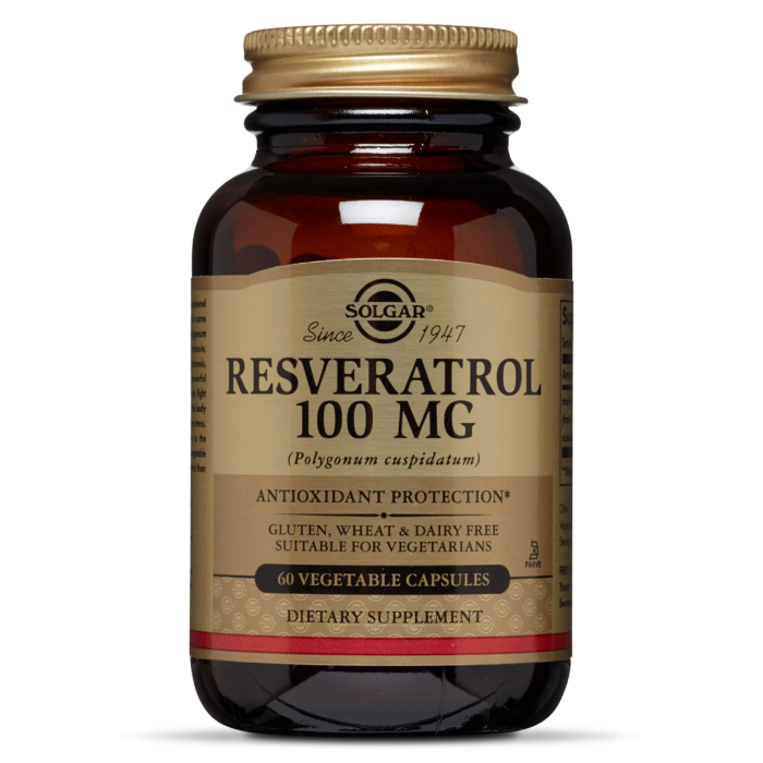 Solgar Resveratrol 100Mg Antioxidant Protection 60 Capsules