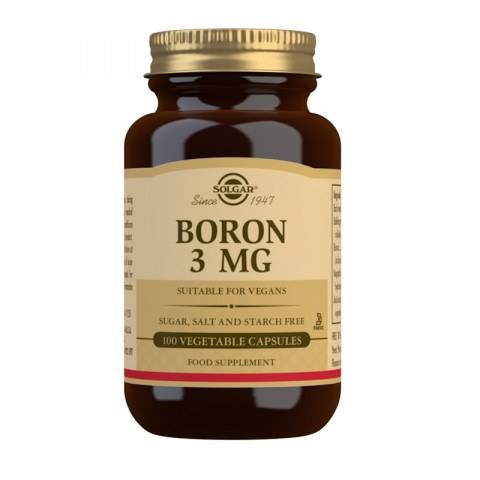Solgar Boron 3Mg Suitable For Vegans 100Tablets