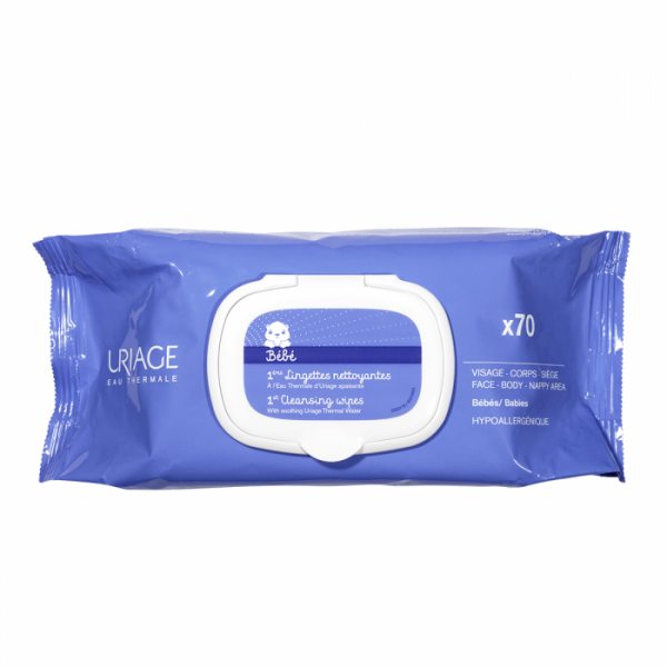 Uriage Baby 1St Cleansing Water Wipes 70 Wipes
