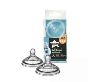Tommee Tippee Anti-Colic Fast Flow Teats x2