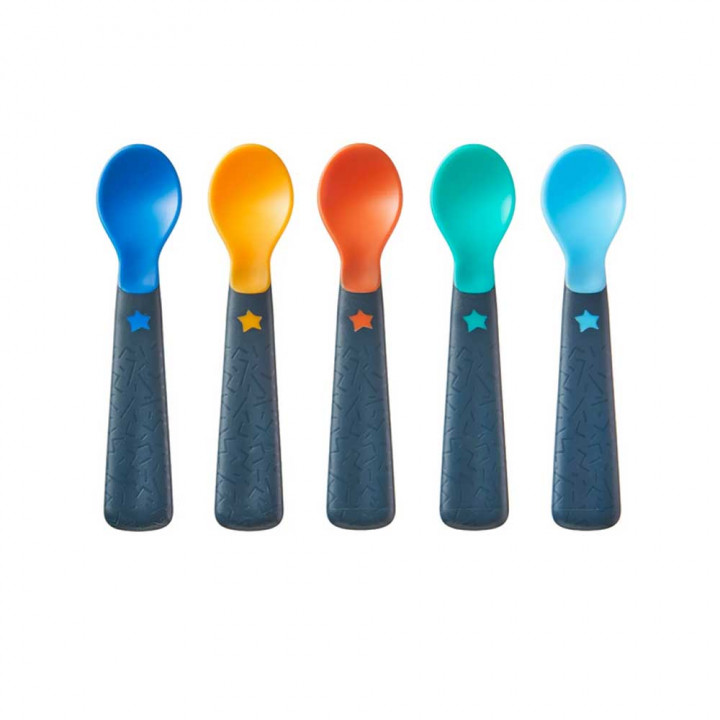 Tommee Tippee Easigrip Self Feeding Spoons 5 Pack