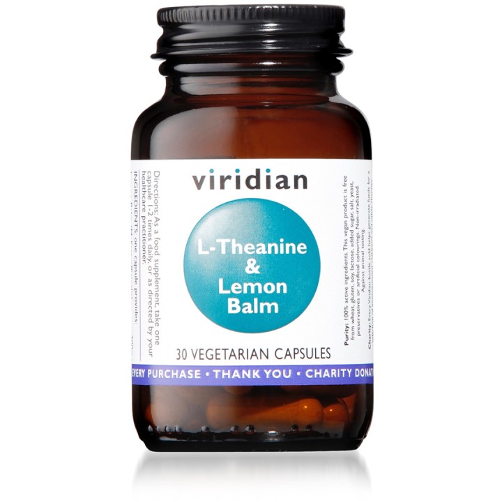 Viridian L-Theanine 200Mg & Lemon Balm 30Capsules