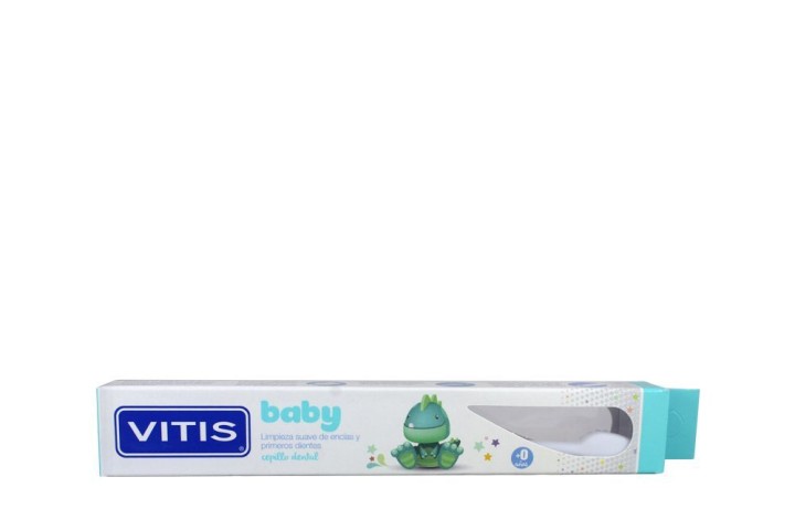 Vitis Baby Toothbrush  In White Colour Super Soft Brushes Suitable For 0+ Months