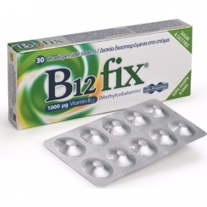 Unipharma B12 Fix 1000Mg 30 Tablets