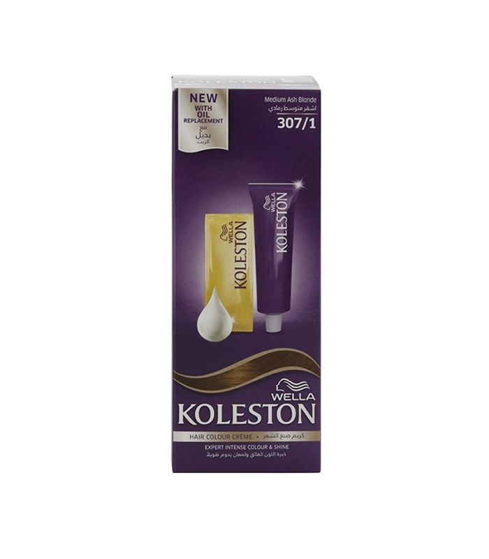 Wella Hair Colour Creme With Oil Replacement 307/1 Medium Ash Blonde 50 ml