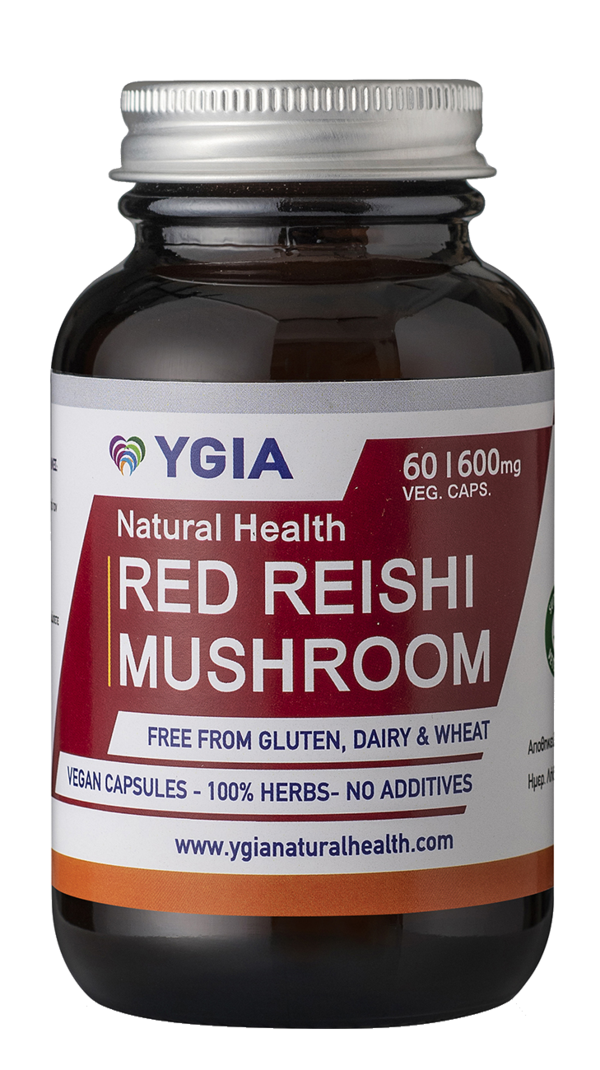 Ygia Red Reishi Mushroom 600Mg 60 Capsules