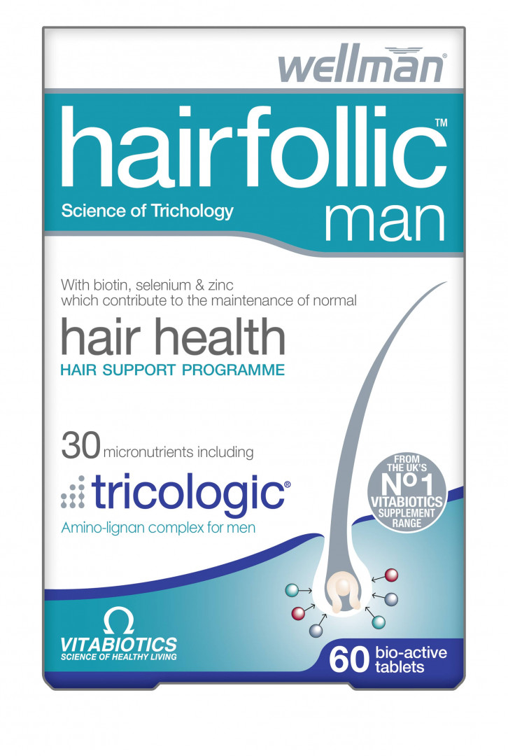Vitabiotics Hairfollic Man Hair Health 60 Tablets