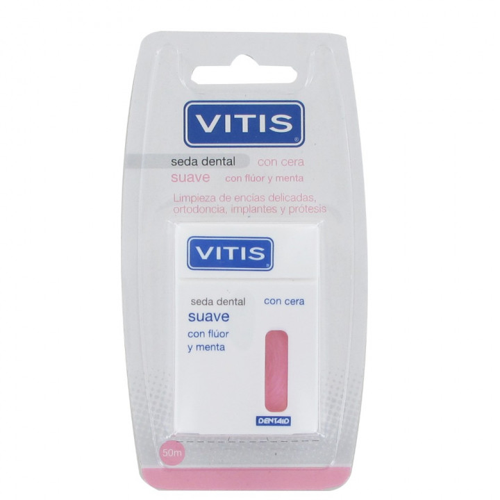 Vitis Waxed Soft Pink Dental Floss