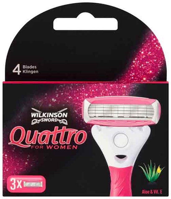 Wilkinson Sword Quattro For Women Razor Blades 3Pcs