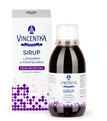 Vincentka Syrup With Plantain And Motherwort 200 Ml