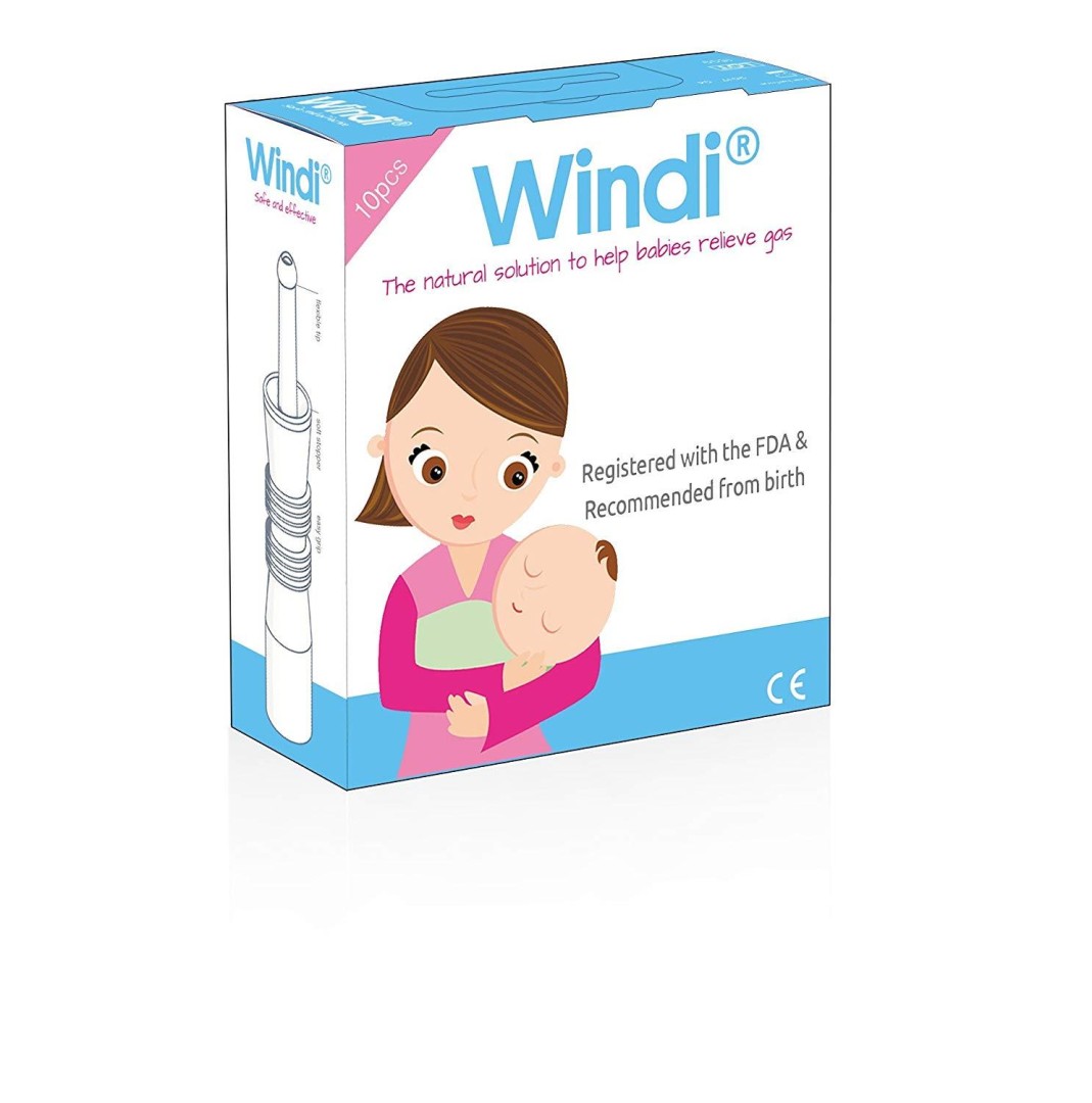 Windi Baby Gas & Colic Reliever Catheter Fda Certified 10 Disposable Catheters