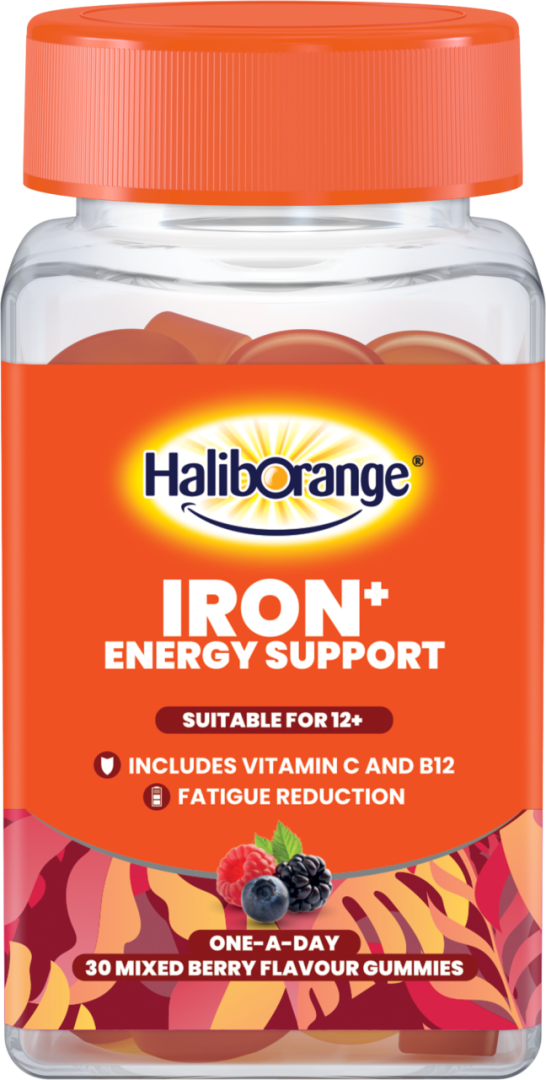 Haliborange Iron+ Energy Support Vitamin C + B12 12Years+ Gummies 30 Pcs