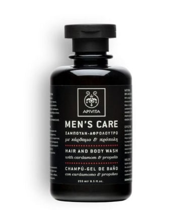 Apivita Men's Care Hair & Body Wash Cardamon & Propolis 250ml