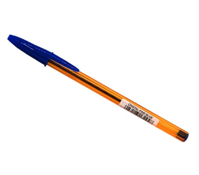 Bic Writing Pen Cristal Ball Point Fine Writing Pen 0.8Mm Blue Ink Colour